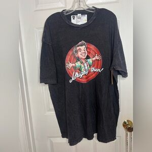 ace ventura Alrighty Then T-shirt Men’s 2X Vintage Wash Cotton Lightweight NWT